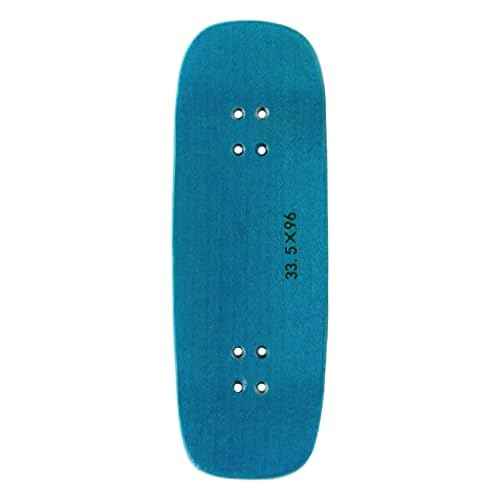 Teak Tuning Prolific Wooden Fingerboard Deck, 33.5mm x 96mm Boxy Shape - Teak Teal - 5 Ply with Custom Color Matching Mid Ply - Includes Prolific Foam Tape