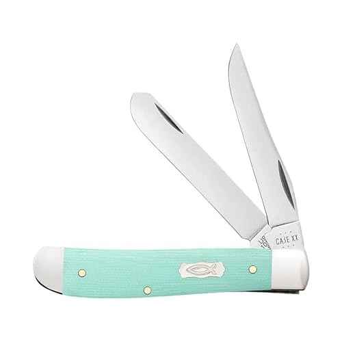 Case Cutlery CA18101: Mini Trapper Seafoam Green