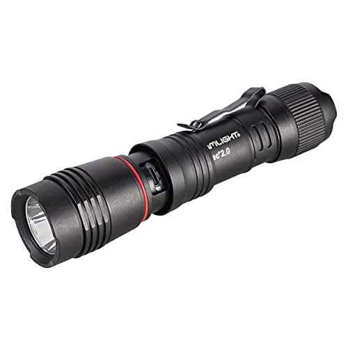 Streamlight 89000 ProTac 2.0 2000-Lumen 17300-Candela Rechargeable Tactical LED Flashlight with USB C Cable, and Holster, Box, Black