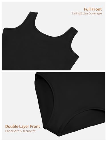 Girls Gymnastics Leotard Ballet Dancewear - Size 10-11 Years, Black