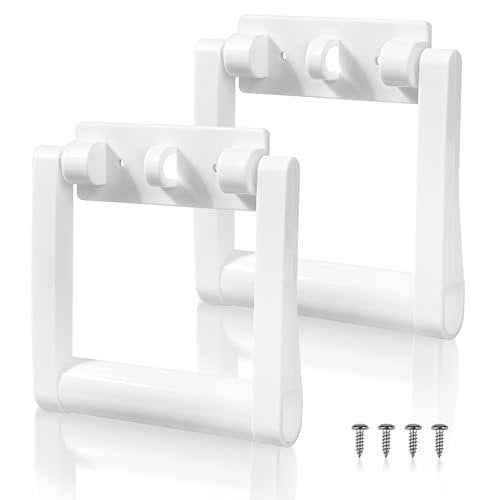 2 Pcs Plastic Cooler Handle Replacement for 25-72 Quart Coolers, Replacement Cooler Handle Parts Includes Screws, White