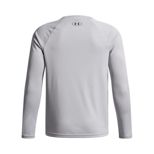 Kids Tech Hybrid Long Sleeve Shirt - Big Kid XL Mod Gray & Black