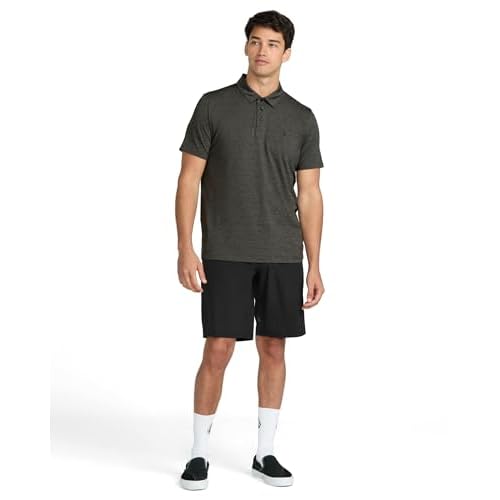 Volcom Men's Hazard Performance Short Sleeve Lightweight Golf Polo