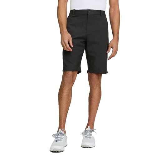Men's 9-Inch Solid Shorts - Lightweight Quick-Dry, 32W x 9L, Black