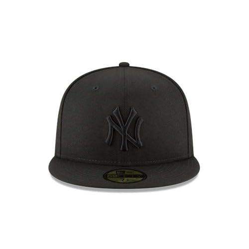 New Era MLB Unisex Adult New York Yankees Cap - Black, 7 1/4