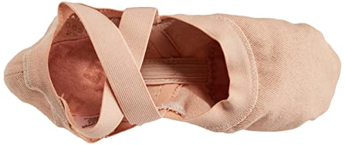 Bloch Women's Synchrony Split Sole Canvas Ballet Slippers - Pink, 2.5 Narrow