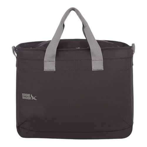 Eddie Bauer Cooler Tote Bag | Insulated | Vacation | Travel | Camping | Tailgate | Beach | Picnic | Festival | Shoulder Carry | Top Handle - Black