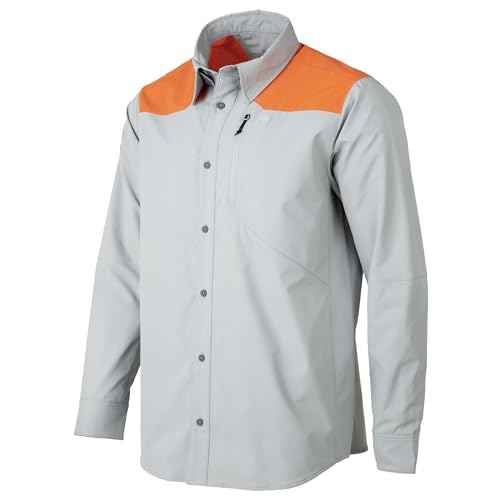 Beretta Men's Ozark Tech Button-Down Moisture-Wicking Quick-Drying Breathable Long Sleeve Outdoor Field Hunting Shirt