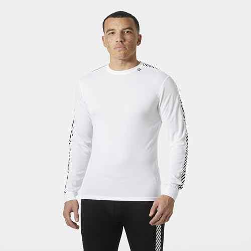 Helly-Hansen LIFA Active Stripe Crew Men's Baselayer - Breathable, Moisture-Wicking Thermal Shirt for Outdoor Activities