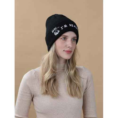 Book Lovers Gifts Hat Beanie for Women Men Reading Embroidered for Readers Bookish Book Club Librarians Bookworms Stuffers