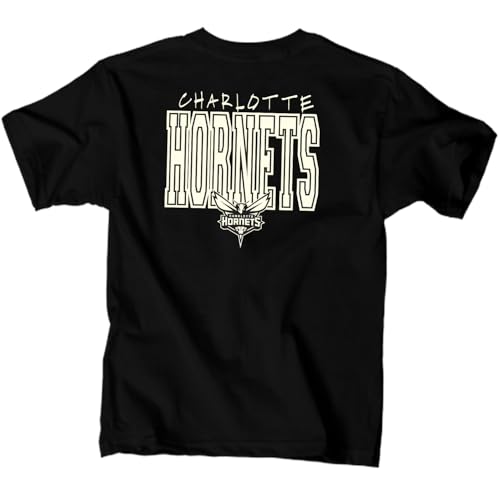 Youth NBA T-Shirt Charlotte Hornets Large Black - Unisex Kids Sports Tee