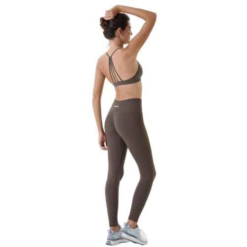 AUROLA Power Workout Leggings for Women Tummy Control Squat Proof Ribbed Thick Seamless Scrunch Active Pants
