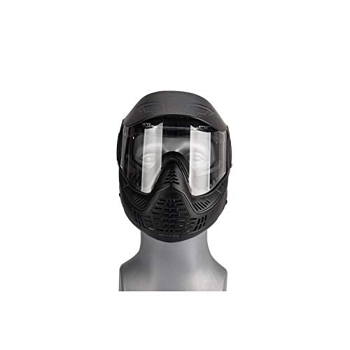 Lancer Tactical Full Face Airsoft Mask with Visor Black