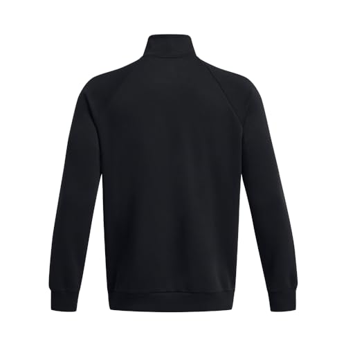 Under Armour Rival Fleece 1/4 Zip Hoodie - Medium Black White