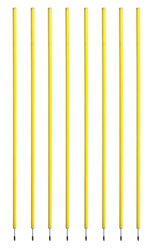 BlueDot Trading Soccer Agility Training Poles Adjustable Telescopic 3ft-6ft (8pc), Speed & Agility Poles for Soccer Training, Outdoor Game, Exercise Training, Football, Sport Training Equipment