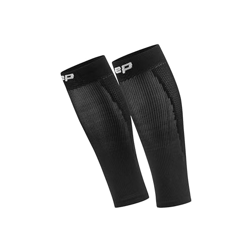 Men's Black Large Calf Compression Sleeves Support Shin Splint Relief