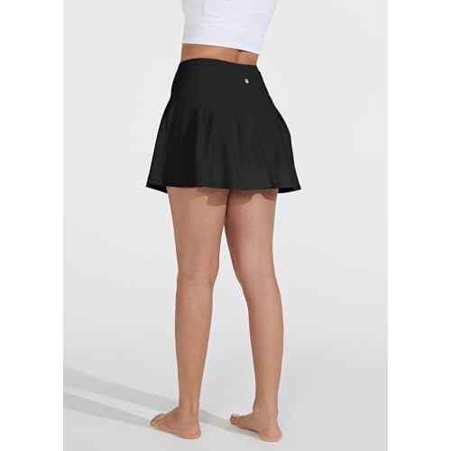 Willit Womens V Cross Swim Skirt Athletic Bathing Suit Skorts Skirts Swimsuit Bottoms with Pocket
