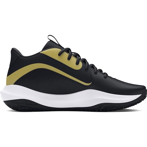 Unisex Basketball Shoes - Lockdown 7 Model, Black/Metallic Gold, Size 10 Women / 8.5 Men