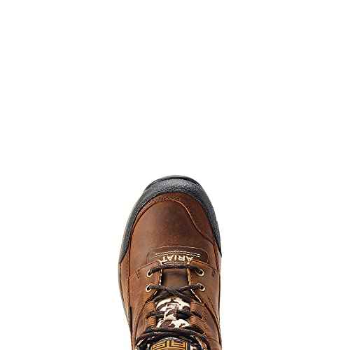 Ariat Womens Wexford Waterproof Round Toe Chelsea Casual Boots Ankle Low Heel 1-2" - Brown