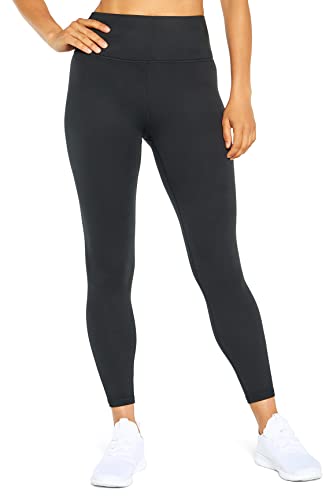 Women's High Waist Tummy Control Leggings - Medium Black