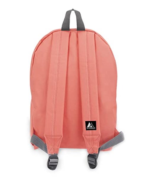 Everest Basic Backpack, Coral, One Size
