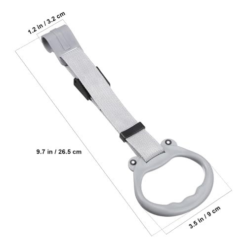 Baby Pull Up Rings Set for Standing & Balance Practice - Adjustable Plastic Handles