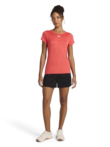 Reebok Women's Off The Charts Performance T-Shirt - Large Hibiscus Heather