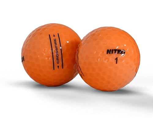 Nitro Crossfire 45 Golf Balls, 45- Pack - Orange