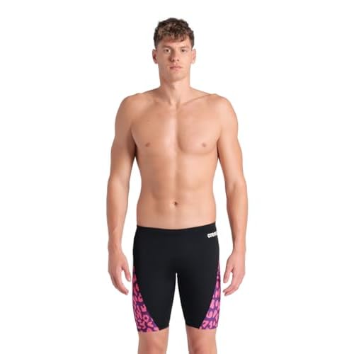 ARENA Men's Performance Leopard Skin Limited Edition Printed Swim Jammer