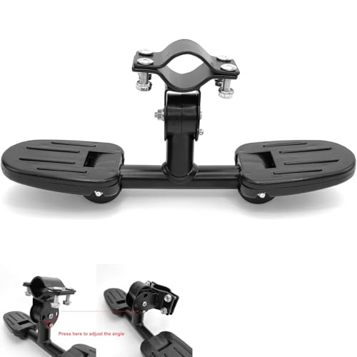 Kick Scooters Footrest with Folding Foot Rest Pegs Kids 3 Wheel Scooter Footrest Pedals for 3 Wheeled Scooter with Foldable Seat Front Mount Toddler Never Fall Down 2-in-1 Scooters