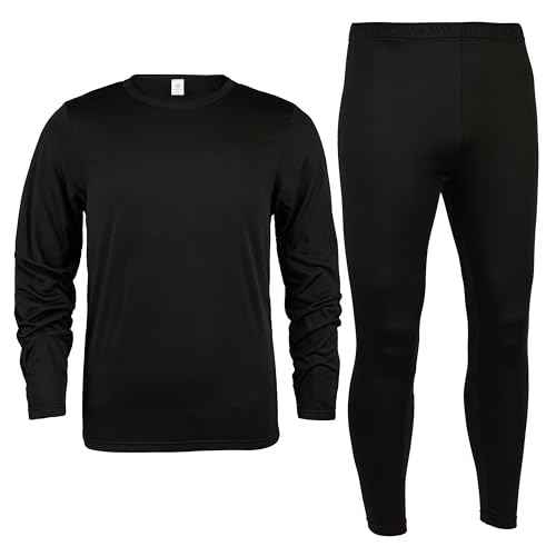 Polar Extreme Men's Thermal Base Layer Set, Ultra Soft, 2-Piece Moisture-Wicking Warm Underwear for Cold Weather