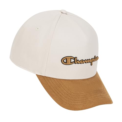 Men's Ivory Canvas & Western Brown Snapback Cap - Adjustable One Size