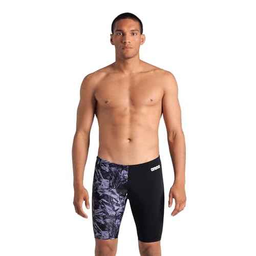 Arena Mens Arena Performance Men's Crackle Swim Jammer Athletic Swimwear Professional Swimsuit