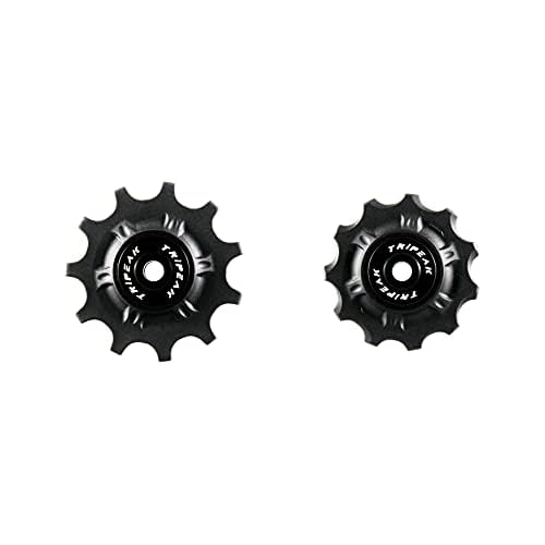 11T SRAM/Shimano Ceramic Hybrid Bearing Jockey Wheel Pulley Set for SRAM 10/11Speed Road/MTB, Shimano 10/11 Speed Road/MTB Cyclocross Gravel Rear Derailleur