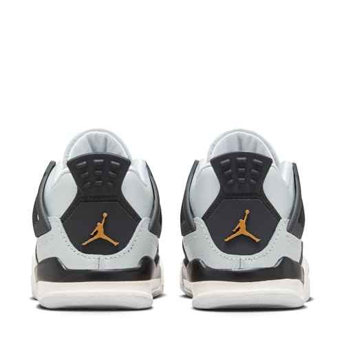 Jordan Toddler's 4 Retro Pure Platinum/Metallic Gold (FZ8584 070)