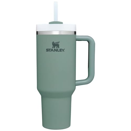 STANLEY Quencher H2.0 Tumbler with Handle and Straw 40 oz | Flowstate 3-Position Lid | Cup Holder Compatible for Travel | Insulated Stainless Steel Cup | BPA-Free | Shale