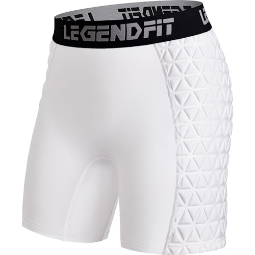 Women Softball Padded Sliding Shorts Compression Underwear Small White