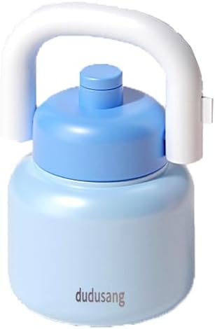 1000ML 32oz SUS316 Stainless Steel Insulated Portable with handle Large Capacity Insulated Cup (blue)