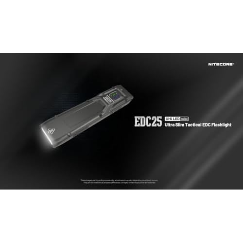 NITECORE EDC25 - Nitecore EDC25 3000 Lumen Ultra Slim EDC Flashlight 3000 Lumen w/Eco-Sensa USB-C Charging Cable