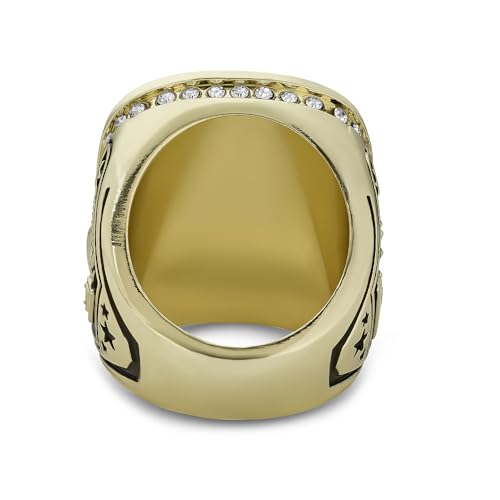 Express Medals Champion Gold MVP Most Valuable Player Trophy Ring Award Gift Prize with Display Neck Chain and Stand Championship Rings