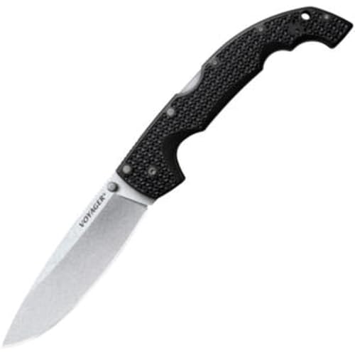 Cold Steel XL Voyager Drop Point Folding Knife - 5.5" AUS10A Blade, Tactical 6.75" Handle