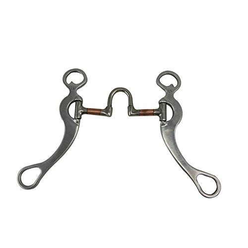 Pro Series Aluminum Horse Bit with Copper Inlay, 5 Inch Mouth, 8.5 Inch Cheeks
