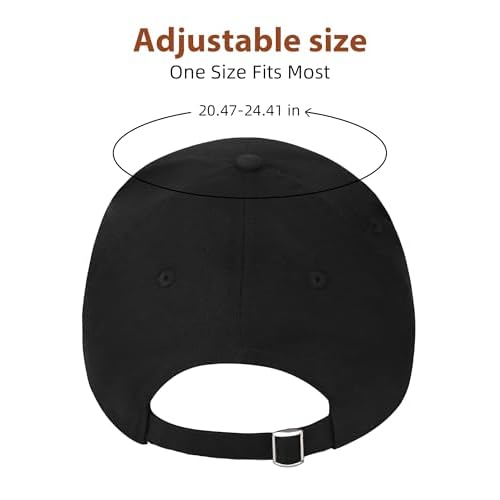 Unisex Lion Embroidery Fashion Baseball Cap with Adjustable Structure Cotton Cap Black