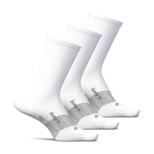 Feetures Elite Ultra Light Cushion Mini Crew Sock - Sport Sock with Targeted Compression
