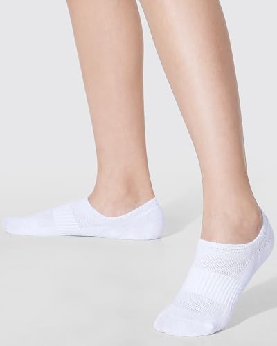 Kids Socks Boys Girls Athletic Cotton Ankle No Show Socks 9-12 Years - White