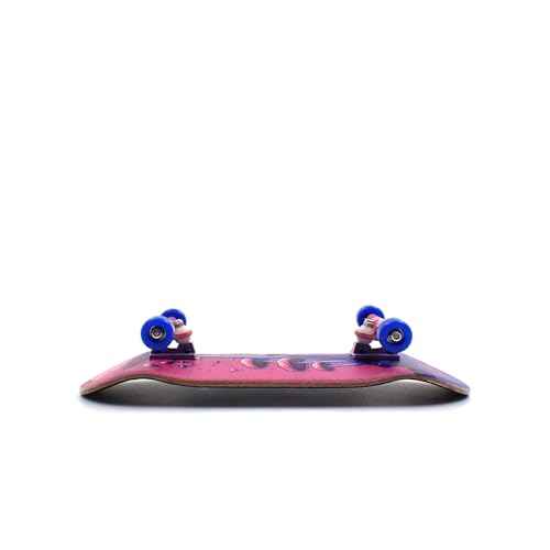 SPITBOARDS¢ç 36 x 96 mm Wood Fingerboard Complete Set-Up, Pre Assembled, 5-Layers Wood, Pro Trucks with Lock Nuts, CNC Bearing Wheels, Real Wear Graphics, Lasered Foam Grip Tape, Alien Mushrooms