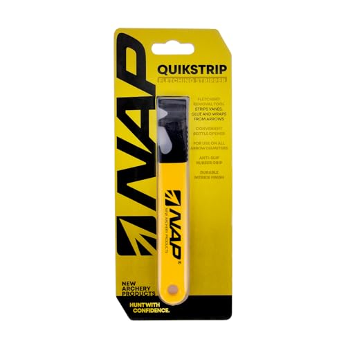 Archery Fletching Removal Tool with Anti-Slip Grip and Bottle Opener
