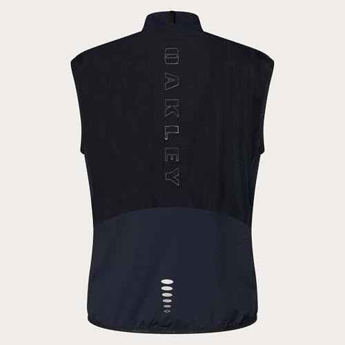 Oakley Mens Endurance Packable Wind Vest 2.0, Blackout, Small