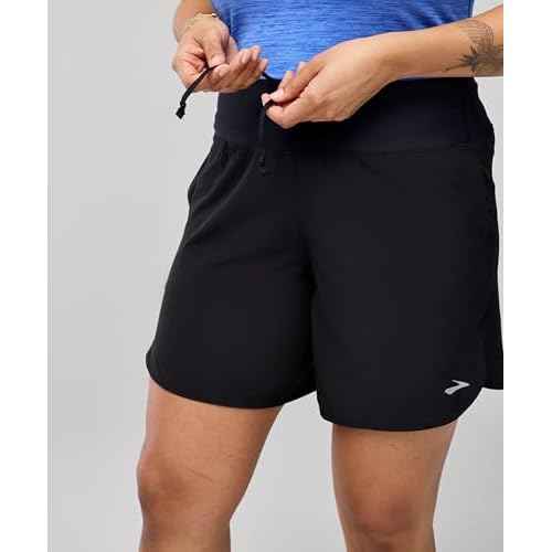 Brooks Women's Chaser 7" Short 2.0, High-Rise Athletic Shorts with Adjustable Waistband, Stretch Comfort & Secure Storage