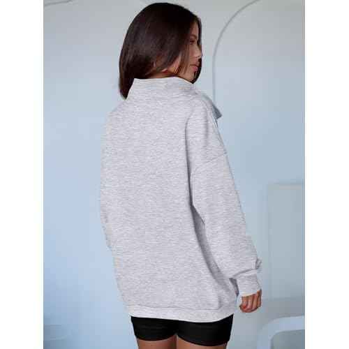 ANRABESS Womens Oversized Sweatshirt Long Sleeve Henley Pullover Tops 2025 Fall Casual Button Loose Fit Teens Fashion Outfits